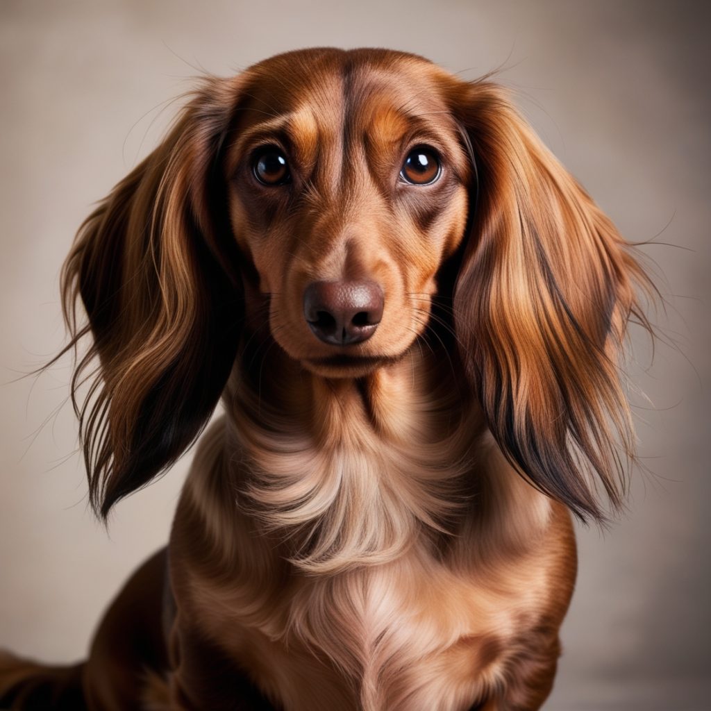 The long flowing coat of the Long Haired Dachshund is one of its defining traits.